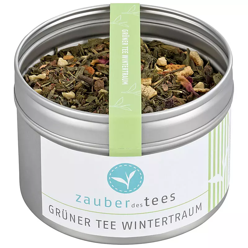 Grüner Tee Wintertraum